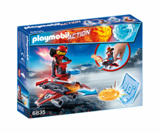 Firebot s odpalovačem Playmobil, Sport a akce, 8 dílků