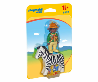 Ošetřovatel a zebra Playmobil, 1.2.3, 2 ks