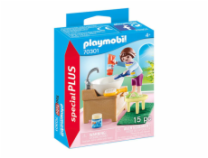 Holčička při čištění zoubků Playmobil, Život ve městě, 15 dílků