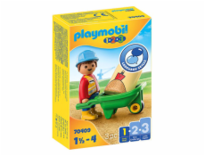 Dělník s kolečkem Playmobil, 1.2.3, 3 dílky