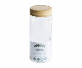 Dóza Pebbly, PKV-028, skleněná, kulatá, na jídlo, 850 ml,...