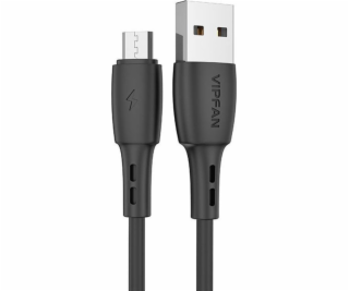 Kábel USB-Micro USB VFAN Racing X05, 3A, 1m (čierny)