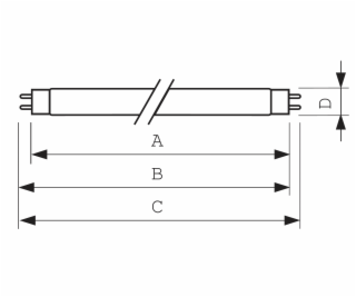 Philips TL-D T8, TUVC sterilizační zářivka, 25W, G13