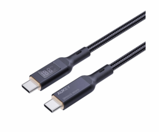 Kábel USB-C na USB-C Aukey CB-MCC101, 100W, 1m (čierny)