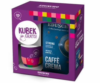 TCHIBO EDUSCHO CREMA STRONG zrnková káva 1000G + hrnek