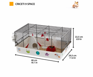 FERPLAST Criceti 9 Space - Klec