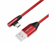 LogiLink USB-A - USB-C USB kabel 0,3 m červený (CU0145)