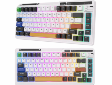 Bezdrôtová mechanická klávesnica Royal Kludge KZZI K75 pre RGB, Eternity Switch (čierna a biela)