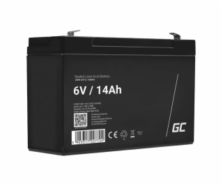 GREEN CELL Battery AGM 6V 14Ah