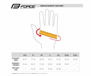 FORCE POINTS rukavice červeno-černé vel.XXL