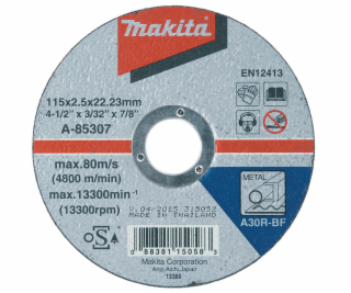 Makita A-85307 řezný kotouč 115x2,5x22 ocel