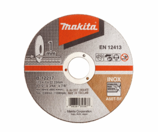 Makita B-12217 řezný kotouč 115x1x22 nerez