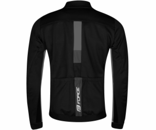 FORCE zimní bunda FROST softshell černo-šedá vel.XL