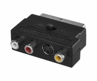 Redukce SCART na 3x CINCH + SVHS adaptér