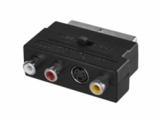 Redukce SCART na 3x CINCH + SVHS adaptér