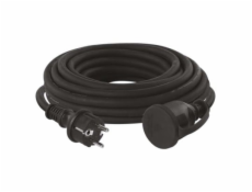 Venkovní prodlužovací kabel 10m / 1 zásuvka / černý / guma-neopren / 230 V / 2,5mm2