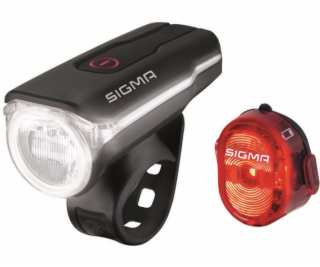 SIGMA světlo set - přední + zadní AURA 60 USB + NUGGET II.