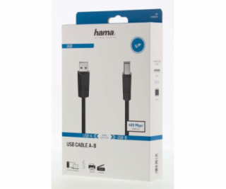 Hama USB 2.0 kabel typ A-B, 5m