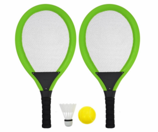 Set na plážové hry tenis/badminton 2xraketa, soft miček, ...