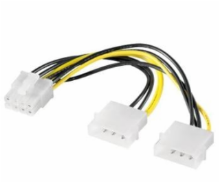 Redukce napájecí 2x5.25  Molex - 8 pin pro PCI-E grafické...