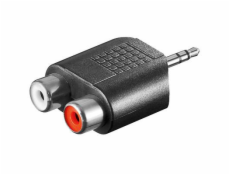 Adaptér stereojack 3.5 - 2x cinch M/F