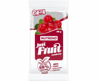 Nutrend Ovocná tyčinka Just Fruit 30 g, brusinka