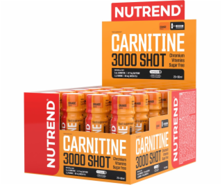 Nutrend CARNITINE 3000 SHOT, 20x 60 ml, pomeranč