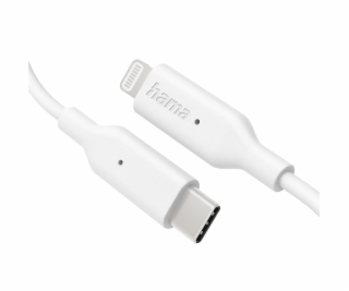 Hama MFi USB-C Lightning kabel pro Apple, 1 m, bílá