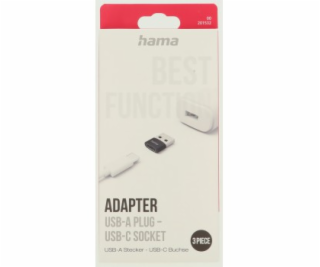 Hama redukce USB-A na USB-C, kompaktní, 3 ks