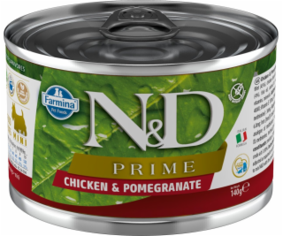 N&D PRIME DOG Adult Chicken & Pomegranate Mini 140g konze...