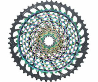 SRAM XG-1299 Eagle - 10-52 zubů - Rainbow