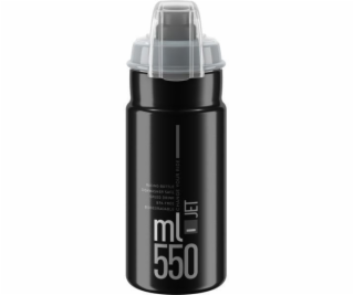 Lahev Elite  Jet Plus 550ml, černá/šedé logo / bidon