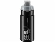 Lahev Elite  Jet Plus 550ml, černá/šedé logo / bidon