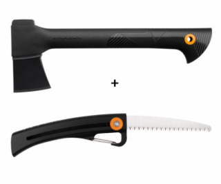 Fiskars Set sekera univerzální A6 + pilka zahradní SW16 S...