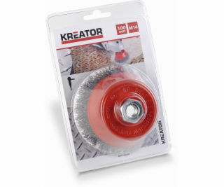 Kreator KRT150201 - Brusný ocelový kartáč M14 - 100mm