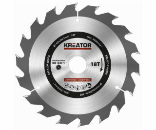 Kreator KRT020404 - Pilový kotouč na dřevo 140mm, 18T