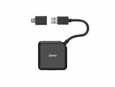 Hama USB hub, 4 porty, USB 3.2 Gen 1, USB-C adaptér