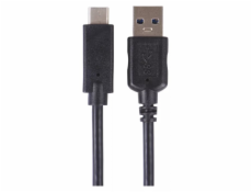 Rychlonabíjecí/datový kabel USB-A 3.0 / USB-C 3.1, Quick Charge, 1m, černý