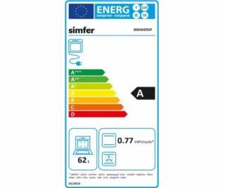 Rúra Simfer 8004AERSP 62 L Elektrická Ručné Mechanické ov...