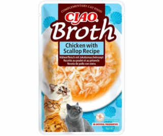 Churu Cat CIAO Broth Chicken with Scallop Recipe 40g