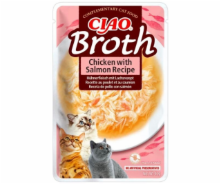 Churu Cat CIAO Broth Chicken with Salmon Recipe 40g