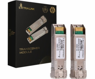 Extralink SFP+ 10G 2-balenie | Modul SFP+ | 10Gbps LC/UPC...