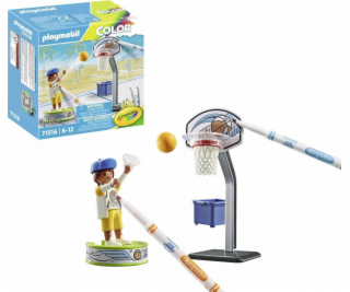 PLAYMOBIL 71516 Barevný basketbalový hráč, stavebnice