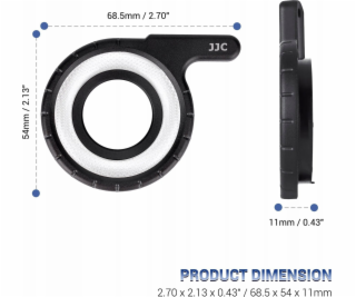 Kruhové svetlo JJC Makro prstencové svetlo s lampou Blesk...