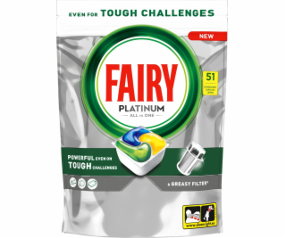 Fairy Platinum All in One Lemon – Kapsule do umývačky – 5...