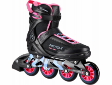 Nils Extreme NA22151 kolieskové korčule ARMOR SKATES BLACK RUŽOVÝ VEĽ. 40 NILS EXTREME