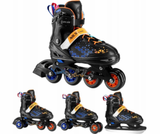 Nils Extreme NH18190A inline korčule 4v1 BRAVE BRAVE BRAV...