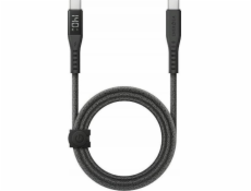 Energea USB kábel ENERGEA Flow kábel USB-C - USB-C Digitálny displej 1,5 m čierna / čierna 240W 5A PD Fast Charge