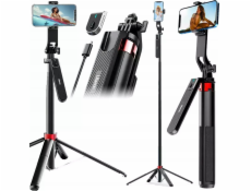 Selfie tyč Ulanzi Selfie Stick Statív pre telefón Smartphone 180cm Bluetooth diaľkové ovládanie Ulanzi / Ma09