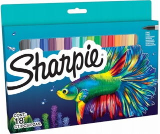 Sharpie Marker Permanentmarker Fine Big Pack Fish 6 Stück